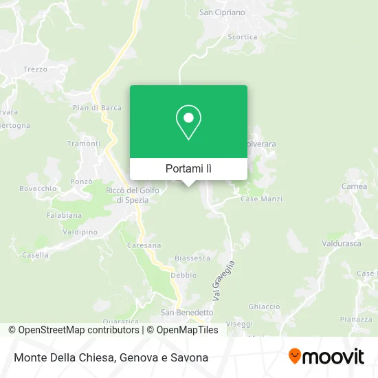 Mappa Monte Della Chiesa