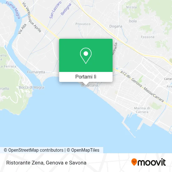 Mappa Ristorante Zena