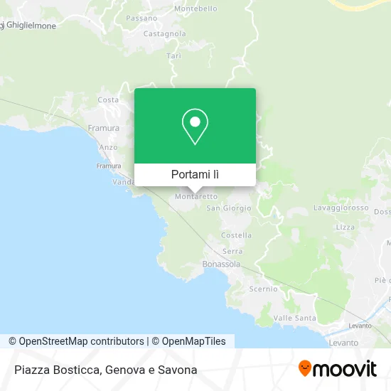 Mappa Piazza Bosticca