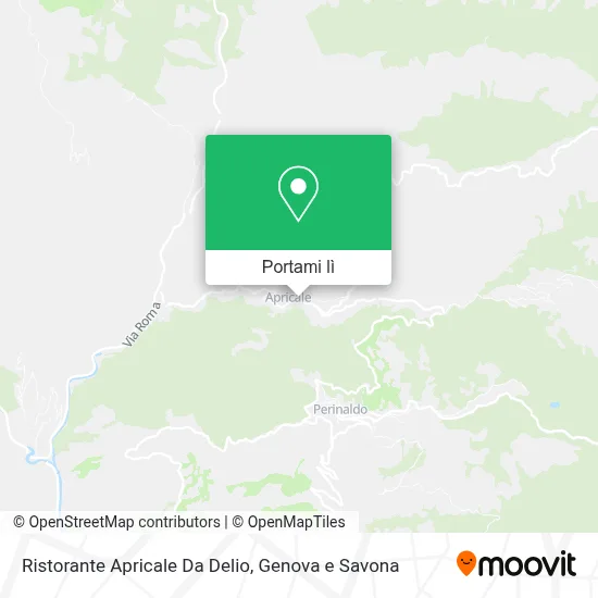 Mappa Ristorante Apricale Da Delio