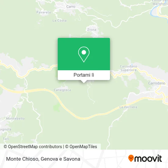Mappa Monte Chioso
