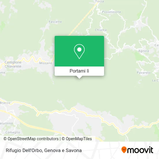 Mappa Rifugio Dell'Orbo