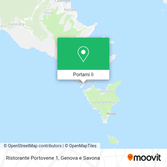 Mappa Ristorante Portovene 1