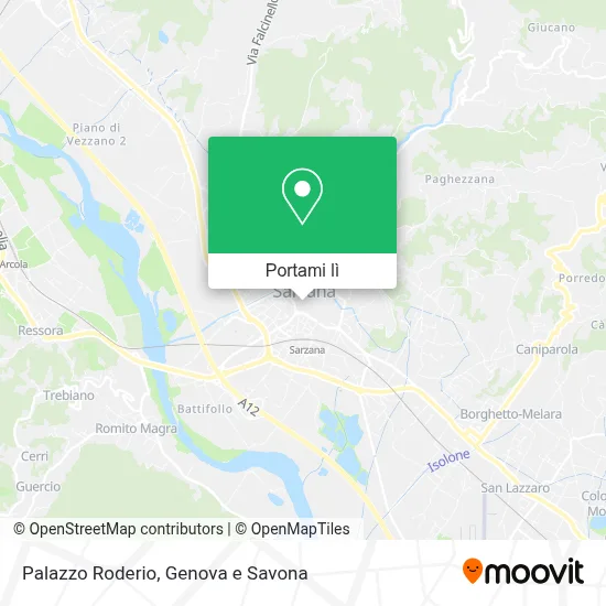 Mappa Palazzo Roderio