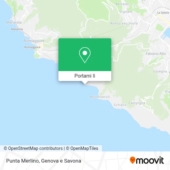 Mappa Punta Merlino