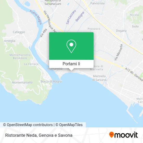 Mappa Ristorante Neda