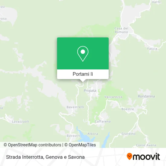 Mappa Strada Interrotta