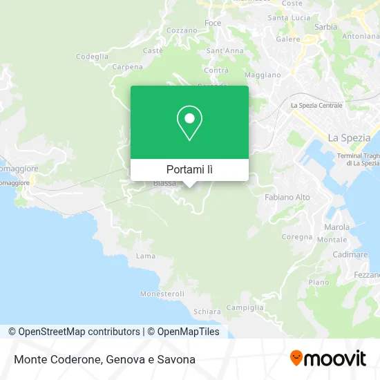 Mappa Monte Coderone