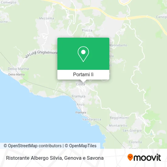 Mappa Ristorante Albergo Silvia