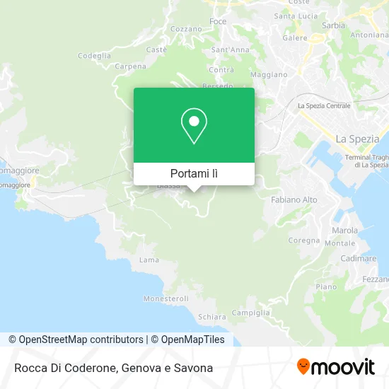 Mappa Rocca Di Coderone