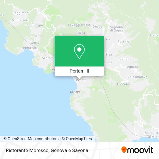 Mappa Ristorante Moresco