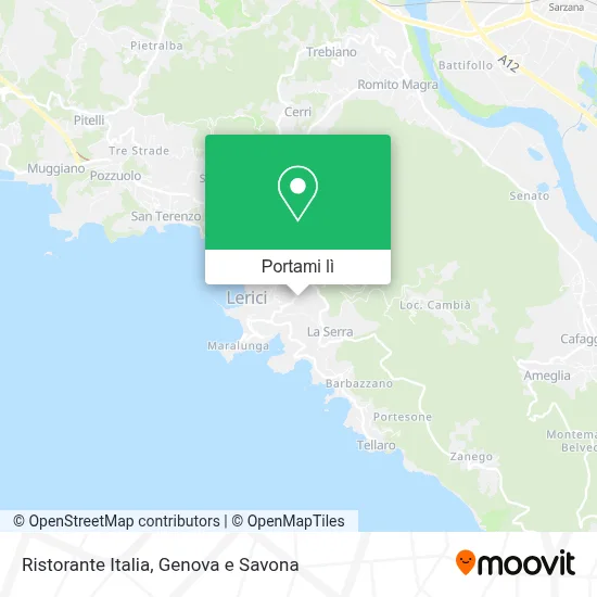 Mappa Ristorante Italia