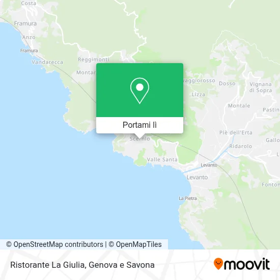 Mappa Ristorante La Giulia