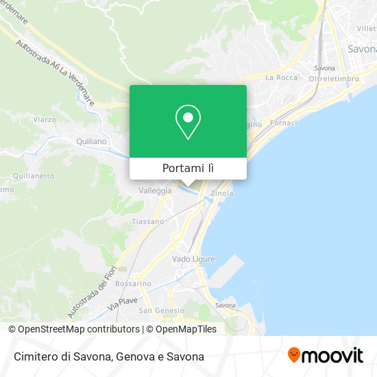 Mappa Cimitero di Savona