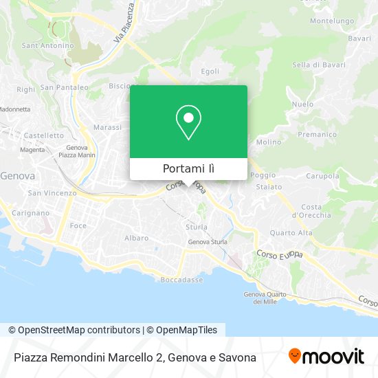 Mappa Piazza Remondini Marcello 2