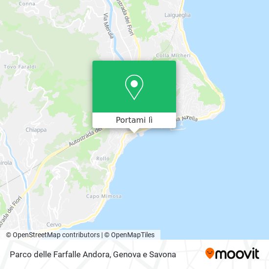 Mappa Parco delle Farfalle Andora