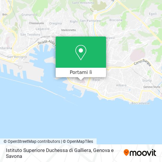 Mappa Istituto Superiore Duchessa di Galliera