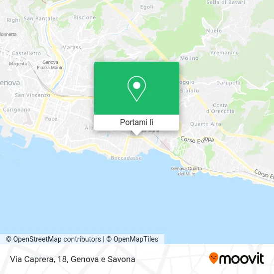 Mappa Via Caprera, 18