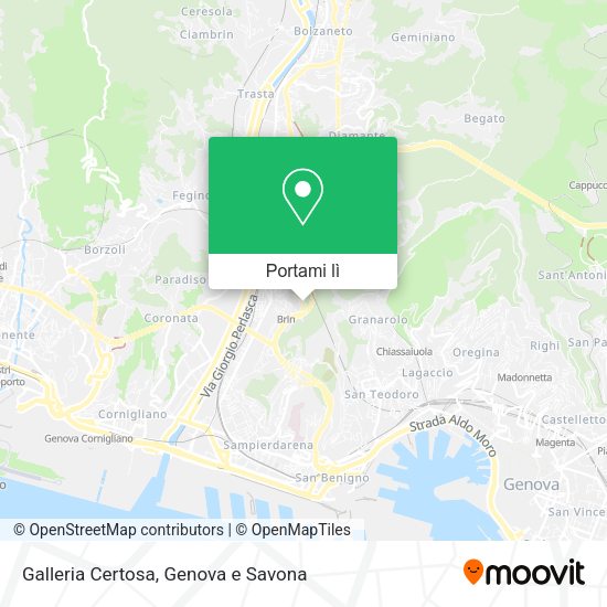 Mappa Galleria Certosa