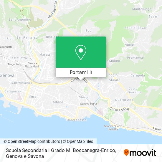 Mappa Scuola Secondaria I Grado M. Boccanegra-Enrico