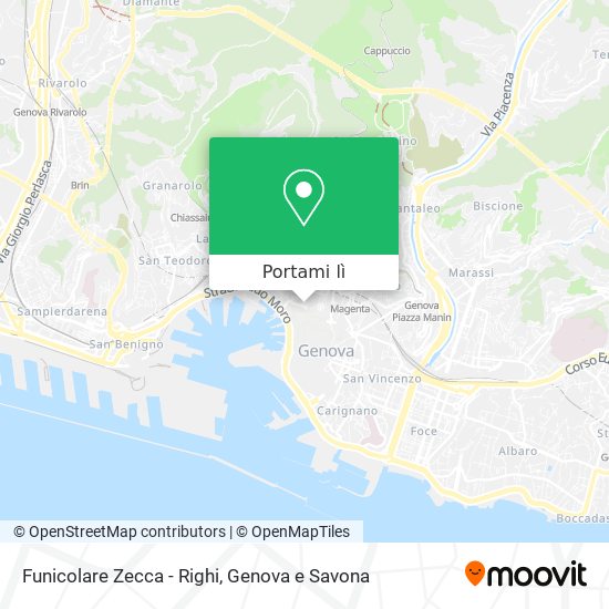Mappa Funicolare Zecca - Righi