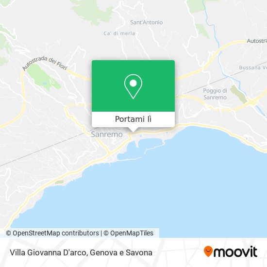 Mappa Villa Giovanna D'arco