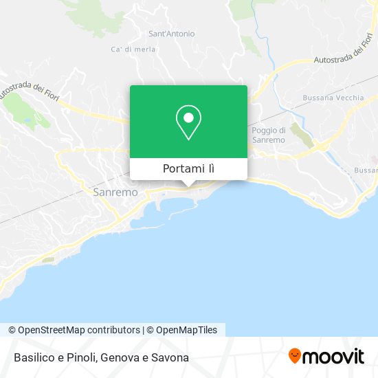 Mappa Basilico e Pinoli