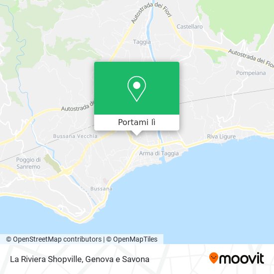 Mappa La Riviera Shopville
