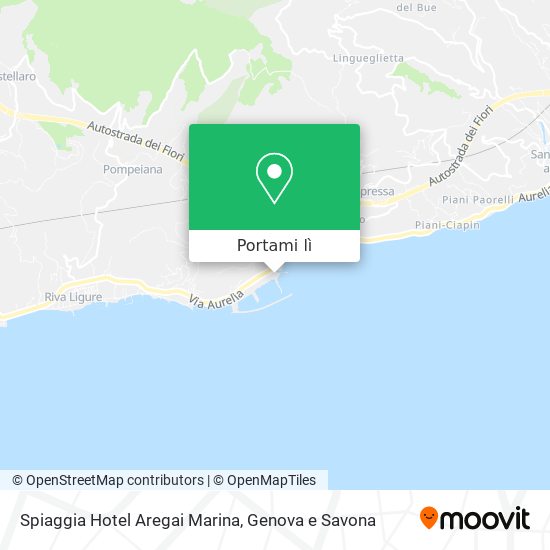 Mappa Spiaggia Hotel Aregai Marina