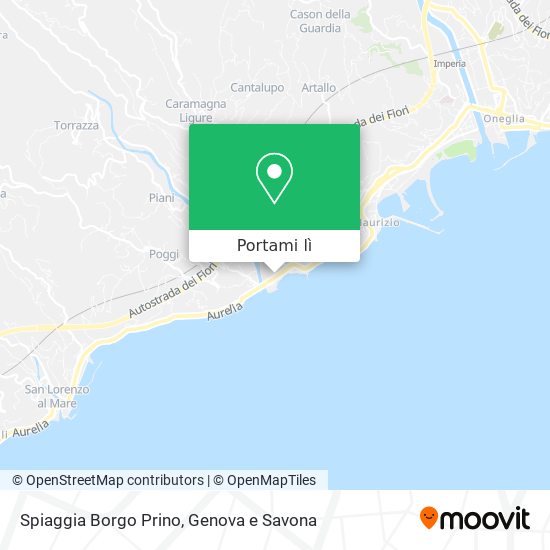 Mappa Spiaggia Borgo Prino