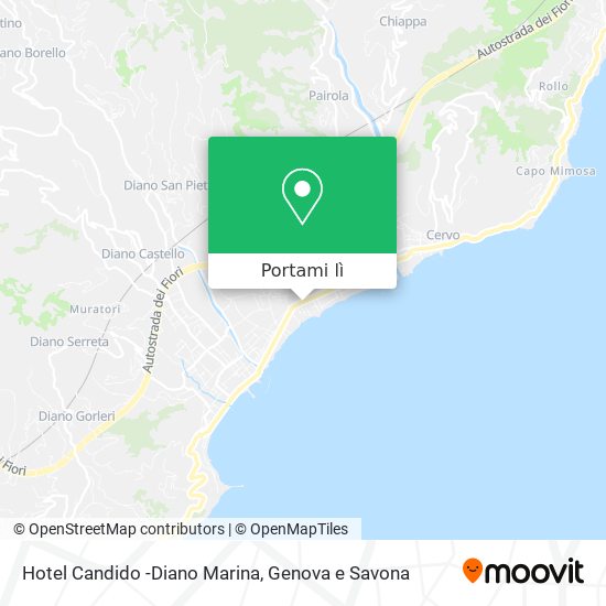 Mappa Hotel Candido -Diano Marina