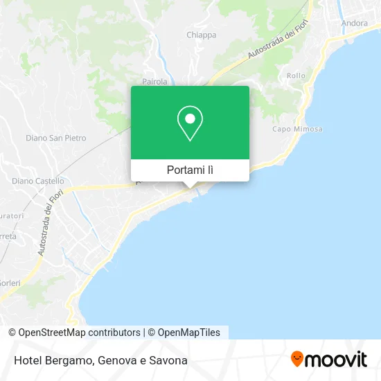 Mappa Hotel Bergamo