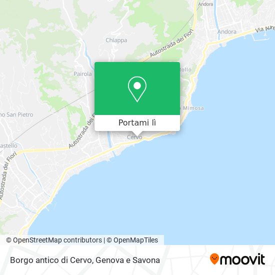 Mappa Borgo antico di Cervo