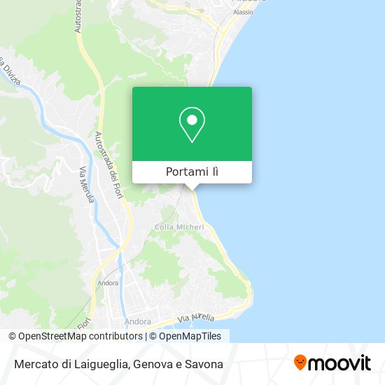 Mappa Mercato di Laigueglia