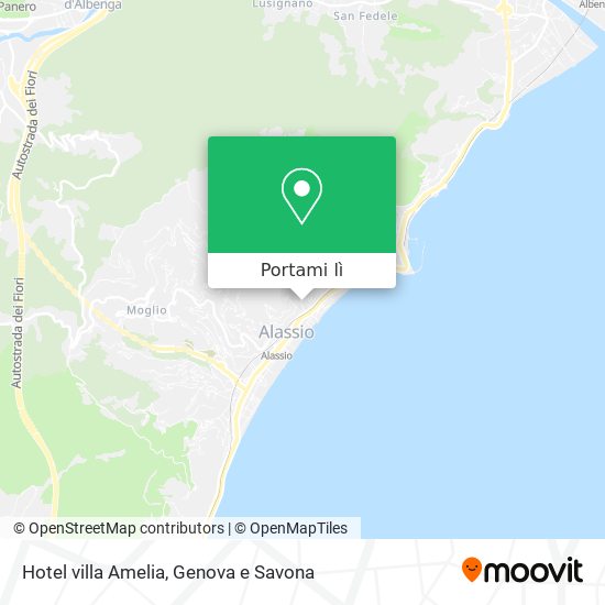 Mappa Hotel villa Amelia