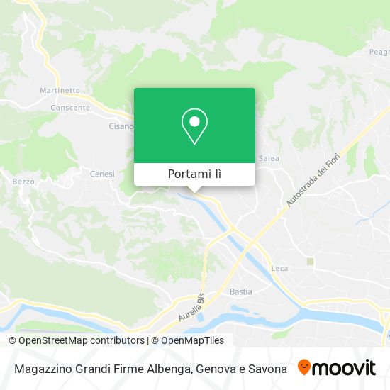 Mappa Magazzino Grandi Firme Albenga