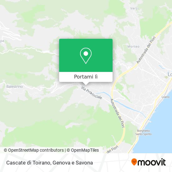Mappa Cascate di Toirano