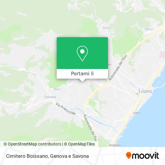 Mappa Cimitero Boissano
