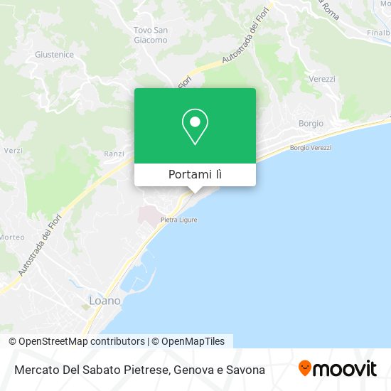 Mappa Mercato Del Sabato Pietrese