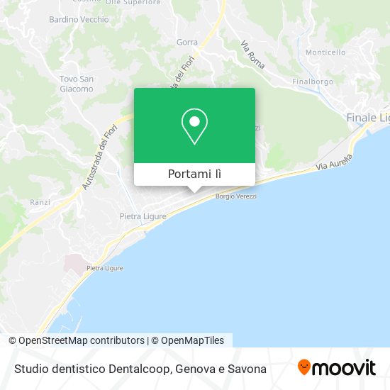 Mappa Studio dentistico Dentalcoop
