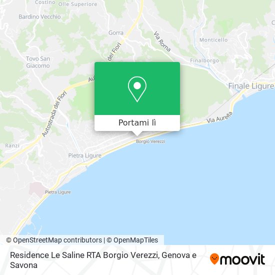 Mappa Residence Le Saline RTA Borgio Verezzi