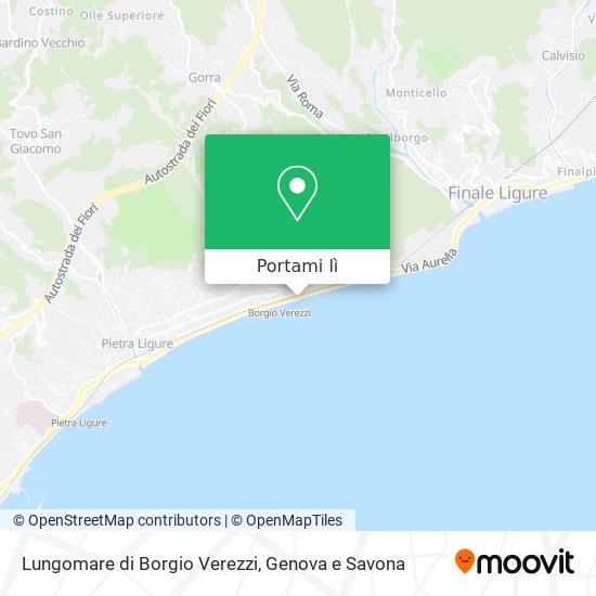 Mappa Lungomare di Borgio Verezzi