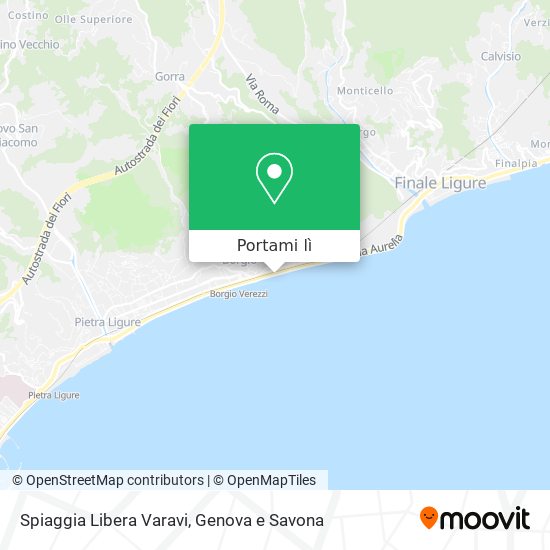 Mappa Spiaggia Libera Varavi