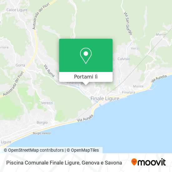 Mappa Piscina Comunale Finale Ligure