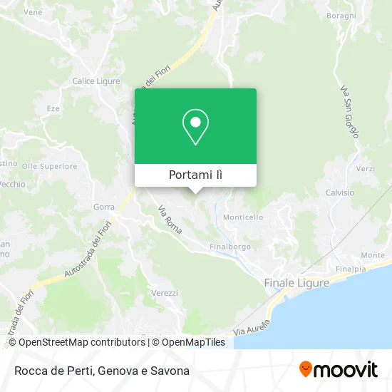 Mappa Rocca de Perti