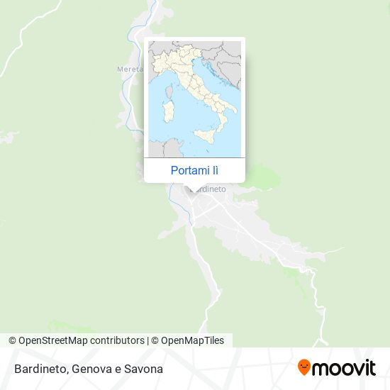 Mappa Bardineto