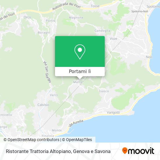 Mappa Ristorante Trattoria Altopiano