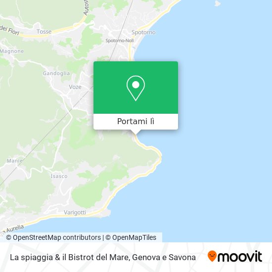 Mappa La spiaggia & il Bistrot del Mare