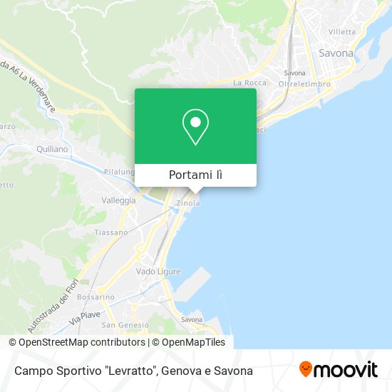 Mappa Campo Sportivo "Levratto"