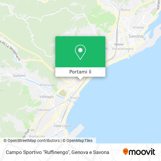 Mappa Campo Sportivo "Ruffinengo"